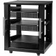 Peerless -AV 15U AV Component Rack System Compatible with Most Standard 19" Rack Accessories - 500.45 lb Load Capacity - 3 x Shelf(ves) - 32.1" Height x 25.9" Width x 24.7" Depth - Powder Coated - Steel - Black - TAA Compliance AVM