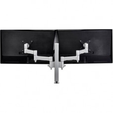 Atdec AWM dual monitor desk mount. Flat and Curved up to 32in - VESA 75 x 75, 100 x 100 - Optional built-in rotation limiter - Quick display release/attachment - Tool-free adjustable monitor height, tilt and pan - Advanced cable management - Desk clamp fi