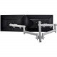 Atdec AWM dual dynamic monitor arm desk mount - Flat and Curved up to 32in - VESA 75 x 75, 100 x 100 - Optional built-in arm rotation limiter - Quick display release - Visual spring tension gauge - Advanced cable management - Desk clamp fixing & all m