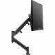 Atdec heavy dynamic monitor arm desk mount - Black - Flat and Curved up to 49in - VESA 75x75, 100x100 - Built-in arm rotation limiter - Quick display release - Visual spring tension gauge - Tool-free adjustable monitor height, tilt, pan - Advanced cable m