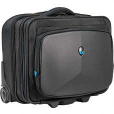 Mobile Edge AWVRC1 Carrying Case (Rolling Briefcase) for 17.3" Notebook - Black, Teal - Neoprene, 1680D Ballistic Nylon - Trolley Strap, Telescoping Handle, Handle, Hand Grip - 15.5" Height x 10" Width x 18.5" Depth AWVRC1