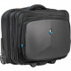 Mobile Edge AWVRC1 Carrying Case (Rolling Briefcase) for 17.3" Notebook - Black, Teal - Neoprene, 1680D Ballistic Nylon - Trolley Strap, Telescoping Handle, Handle, Hand Grip - 15.5" Height x 10" Width x 18.5" Depth AWVRC1