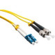 Axiom Fiber Optic Duplex Network Cable - 1.64 ft Fiber Optic Network Cable for Network Device - First End: 2 x LC Male Network - Second End: 2 x ST Male Network - 9/125 &micro;m - Yellow - TAA Compliant AXG96691