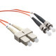 Axiom Fiber Optic Duplex Network Cable - 32.81 ft Fiber Optic Network Cable for Network Device - First End: 2 x SC Male Network - Second End: 2 x ST Male Network - 62.5/125 &micro;m - Orange - TAA Compliant AXG92645