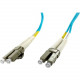 Axiom LC/LC Multimode Duplex OM4 50/125 Fiber Optic Cable 3m - TAA Compliant - Fiber Optic for Network Device - 9.84 ft - 2 x LC Male Network - 2 x LC Male Network - 50/125 &micro;m - Aqua AXG94378