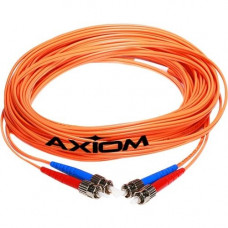 Axiom LC/SC Multimode Duplex OM2 50/125 Fiber Optic Cable 30m - TAA Compliant - Fiber Optic for Network Device - 98.43 ft - 2 x LC Male - 2 x SC Male Network - 50/125 &micro;m - Orange AXG94644