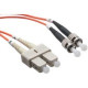 Axiom Fiber Optic Duplex Network Cable - 65.62 ft Fiber Optic Network Cable for Network Device - First End: 2 x SC Male Network - Second End: 2 x ST Male Network - 50/125 &micro;m - Orange - TAA Compliant AXG94670
