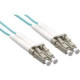Axiom Fiber Optic Duplex Network Cable - 262.47 ft Fiber Optic Network Cable for Network Device - First End: 2 x LC Male Network - Second End: 2 x LC Male Network - 50/125 &micro;m - Aqua - TAA Compliant - TAA Compliance AXG96700