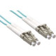 Axiom Fiber Optic Duplex Network Cable - 229.66 ft Fiber Optic Network Cable for Network Device - First End: 2 x LC Male Network - Second End: 2 x LC Male Network - 50/125 &micro;m - Aqua - TAA Compliant AXG96781