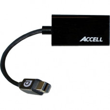 Accell UltraAV Mini DisplayPort 1.1 to HDMI 1.4 Passive Adapter - HDMI/Mini DisplayPort A/V Cable for Audio/Video Device, TV, Projector, Monitor - First End: 1 x Mini DisplayPort Male Digital Audio/Video - Second End: 1 x HDMI Digital Audio/Video - Shield