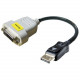 Accell UltraAV B087B-001B-3 DisplayPort to DVI-D Cable Adapter - 10" Video Cable - DisplayPort Male Digital Audio/Video - DVI-D (Single-Link) Female Digital Video - Shielding - Gold Plated Contact B087B-001B-3