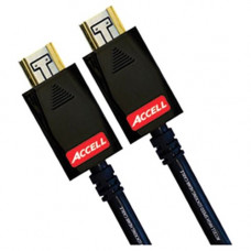 Accell AVGrip Pro HDMI Cable - 1 ft HDMI A/V Cable for Audio/Video Device, Gaming Console, Optical Drive - First End: 1 x HDMI Male Digital Audio/Video - Second End: 1 x HDMI Male Digital Audio/Video - Shielding - Black - RoHS Compliance B104C-001B-40