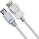 Accell Mini DisplayPort to DisplayPort Cable 1m (3.3ft.) - 3.28 ft DisplayPort A/V Cable for Audio/Video Device, TV, Monitor - First End: 1 x Mini DisplayPort Male Digital Audio/Video - Second End: 1 x DisplayPort Male Digital Audio/Video - Shielding - Go