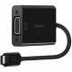 Belkin USB-C to VGA Adapter (For Business / Bag & Label) - Type C USB - 1 x VGA B2B143-BLK