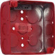 Bosch BB-R Surface Backbox, 4x4x1.5", Red - Red - Steel BB-R