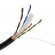 Premiertek Plenum CMP Foil Cat6 1000ft Copper Black - 1000 ft Category 6 Network Cable for Network Device - Bare Wire - Bare Wire - 1.25 GB/s - Black - 1 Pack BC-CMP-CAT6-1K-BK