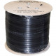 Premiertek CAT6 Outdoor UTP 1000FT Copper - 1000 ft Category 6 Network Cable for Network Device, Patch Panel - Bare Wire - Bare Wire - 125 MB/s - Shielding - Black - 1 Pack BC-FOD-CAT6-1KFT