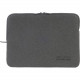 Tucano Milano Italy Melange Second Skin neoprene sleeve for notebook 13.3" and 14" - Grey/Black - Bump Resistant, Scratch Resistant, Drop Resistant, Anti-slip - Neoprene - 10.6" Height x 13.8" Width x 0.9" Depth BFM1314-BK