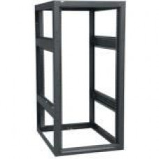 Middle Atlantic Products BGR Series Rack, 25 RU, 27"D, w/o Rear Door - 19" 25U Wide x 24.40" Deep - Black Powder Coat - 12000 lb x Static/Stationary Weight Capacity BGR-2527LRD