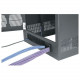Middle Atlantic Products Cable-Entry Rear Door, 41 RU BGR Racks - Steel - Black - 41U Rack Height - 72.6" Height - 20.3" Width - 1.4" Depth BGR-RDC41