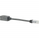 Panduit Cat.6a UTP Patch Network Cable - 7.92" Category 6a Network Cable for Network Device - First End: 1 x RJ-45 Male Network - Second End: 1 x RJ-45 Female Network - Patch Cable - CM - 26 AWG - Black - 1 Pack - TAA Compliance BKA6ASD8INBL