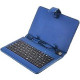 Worryfree Gadgets MYEPADS Keyboard/Cover Case for 7" Zeepad Tablet - Blue - Leather BLU-KEY-7
