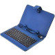Worryfree Gadgets MYEPADS Keyboard/Cover Case for 9" Zeepad Tablet - Blue - Leather BLU-KEY-9