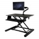 Startech.Com Sit-Stand Desk Converter with Monitor Arm - Up to 26" Monitor - 35" Wide Work Surface - Height Adjustable Standing Desk Converter - Up to 26" Screen Support - 28.10 lb Load Capacity - 15.7" Height x 35" Width - Deskto