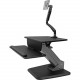 Startech.Com Sit-to-Stand Workstation with Full-Motion Articulating Monitor Arm - One-Touch Height Adjustment - Up to 26" Screen Support - 24.27 lb Load Capacity - 6.3" Height x 26.8" Width - Desktop - Engineered Wood, Steel BNDSTSSLIM