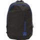 M-Edge Flex BPK-FL6-N-BB Carrying Case (Backpack) for 15" Notebook - Black, Blue - Nylon - Shoulder Strap - 5" Height x 14" Width x 18.5" Depth BPK-FL6-N-BB