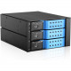 iStarUSA BPN-DE230HD Drive Enclosure for 5.25" 12Gb/s SAS, Serial ATA/600 - Serial ATA/600 Host Interface Internal - Black, Blue - Yes - 3 x HDD Supported - 3 x 3.5" Bay - Aluminum BPN-DE230HD-BLUE