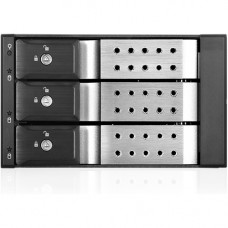 iStarUSA BPN-DE230HD Drive Enclosure for 5.25" 12Gb/s SAS, Serial ATA/600 - Serial ATA/600 Host Interface Internal - Black, Silver - Yes - 3 x HDD Supported - 3 x 3.5" Bay - Aluminum BPN-DE230HD-SILVER