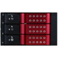 iStarUSA BPN-DE230SS Drive Bay Adapter Internal - Red - 3 x 3.5" Bay - RoHS Compliance BPN-DE230SS-RED