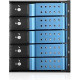 iStarUSA BPN-DE350HD Drive Enclosure for 5.25" 12Gb/s SAS, Serial ATA/600 - Serial ATA/600 Host Interface Internal - Black, Blue - Yes - 5 x HDD Supported - 5 x 3.5" Bay - Aluminum BPN-DE350HD-BLUE