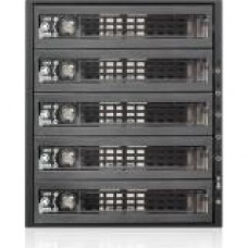 Istarusa RAIDage BPU-350SATA-KL Drive Enclosure Internal - Black - 5 x HDD Supported - 5 x Total Bay - 5 x 3.5" Bay - 6Gb/s SAS, Serial ATA/600 - 6Gb/s SAS, Serial ATA/600 - Plastic, Aluminum - Cooling Fan - 5.25" BPU-350SATA-KL