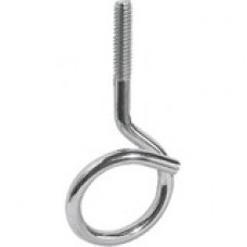 Panduit Bridle Ring, 1.25" Dia., 1/4 - 20 Threaded. - Silver - 100 Pack - Carbon Steel, Zinc BR-1.25-1/4-20