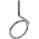 Panduit Bridle Ring, 2.00" Dia., 1/4 - 20 Threaded. - Silver - 100 Pack - Carbon Steel, Zinc BR-2.0-1/4-20