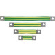 Panduit BS100645 Braided Bonding Strap - 1 - Tin-coated Copper - TAA Compliance BS100645