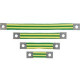 Panduit BS100845 Braided Bonding Strap - 1 - Tin-coated Copper - TAA Compliance BS100845