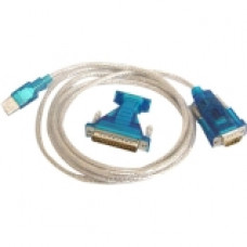 Bytecc BT-DB925 USB to Serial Cable Adapter - 5.83 ft Serial Data Transfer Cable - Type A Male USB - DB-9 Male Serial BT-DB925