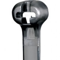 Panduit Dome-Top Cable Tie - Black - 100 Pack - 120 lb Loop Tensile - Nylon 6.6 - TAA Compliance BT9LH-C300