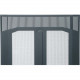 Middle Atlantic Products Door Panel - Black - 25U Rack Height - 21.9" Height - 46.7" Depth BVFD-25