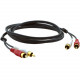 Kramer C-2RAM/2RAM-15 Coaxial Audio Cable - 15 ft Coaxial Audio Cable for Audio Device - First End: 2 x RCA Male Stereo Audio - Second End: 2 x RCA Male Stereo Audio C-2RAM/2RAM-15
