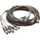 Kramer C-5BM/5BM-50 Video Coaxial Cable - 50 ft Coaxial Video Cable - First End: 5 x BNC Male Video - Second End: 5 x BNC Male Video - Shielding - Dark Gray C-5BM/5BM-50