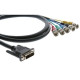 Kramer C-DMA/5BM-10 Video Cable - 10 ft Video Cable for Video Device - First End: 1 x DVI-A Male Video - Second End: 5 x BNC Male Video C-DMA/5BM-10