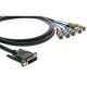 Kramer C-DMA/5BM-3 Video Cable - 3 ft Video Cable for Video Device - First End: 1 x DVI-A Male Video - Second End: 5 x BNC Male Video C-DMA/5BM-3