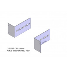 Havis 2PC BRKT 2.5IN SPC 0.81IN BEND - TAA Compliance C-EB25-081