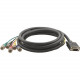 Kramer C-GM/5BM-25 Breakout Cable - 25 ft Video Cable - First End: 1 x 15-pin HD-15 Male VGA - Second End: 5 x BNC Male Video - Shielding - Dark Gray C-GM/5BM-25