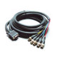 Kramer C-GM/5BM-50 VGA Breakout Cable - HD-15 Male - BNC Male - 50ft - Dark Gray C-GM/5BM-50