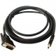 Kramer HDMI (M) to DVI (M) Cable - 6" DVI/HDMI Video Cable for Video Device - First End: 1 x HDMI Male Digital Audio/Video - Second End: 1 x DVI (Single-Link) Male Video C-HM/DM-0.5